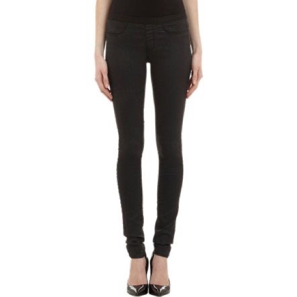 Helmut Lang- Black Waxed Legging Style Jeans - EUC - Picture 4 of 15